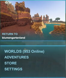 Creativerse menu with adventures001