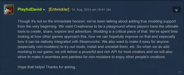Creativerse Modding PlayfulDavid