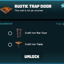 Rustic Trap Door Creativerse Wiki Fandom