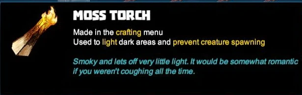 enter image title here Moss Torch