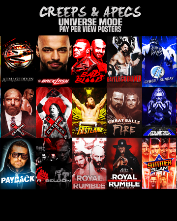 List Of Wwe Creeps And Apecs Pay Per View Events Creeps And