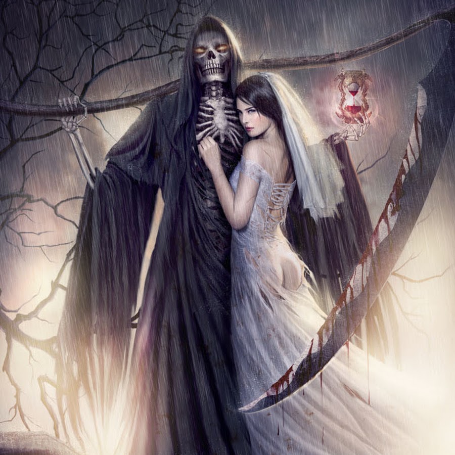 Image Grim reaper and Bride.jpg Creepypasta Wiki FANDOM powered