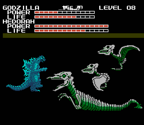 nes godzilla enemies