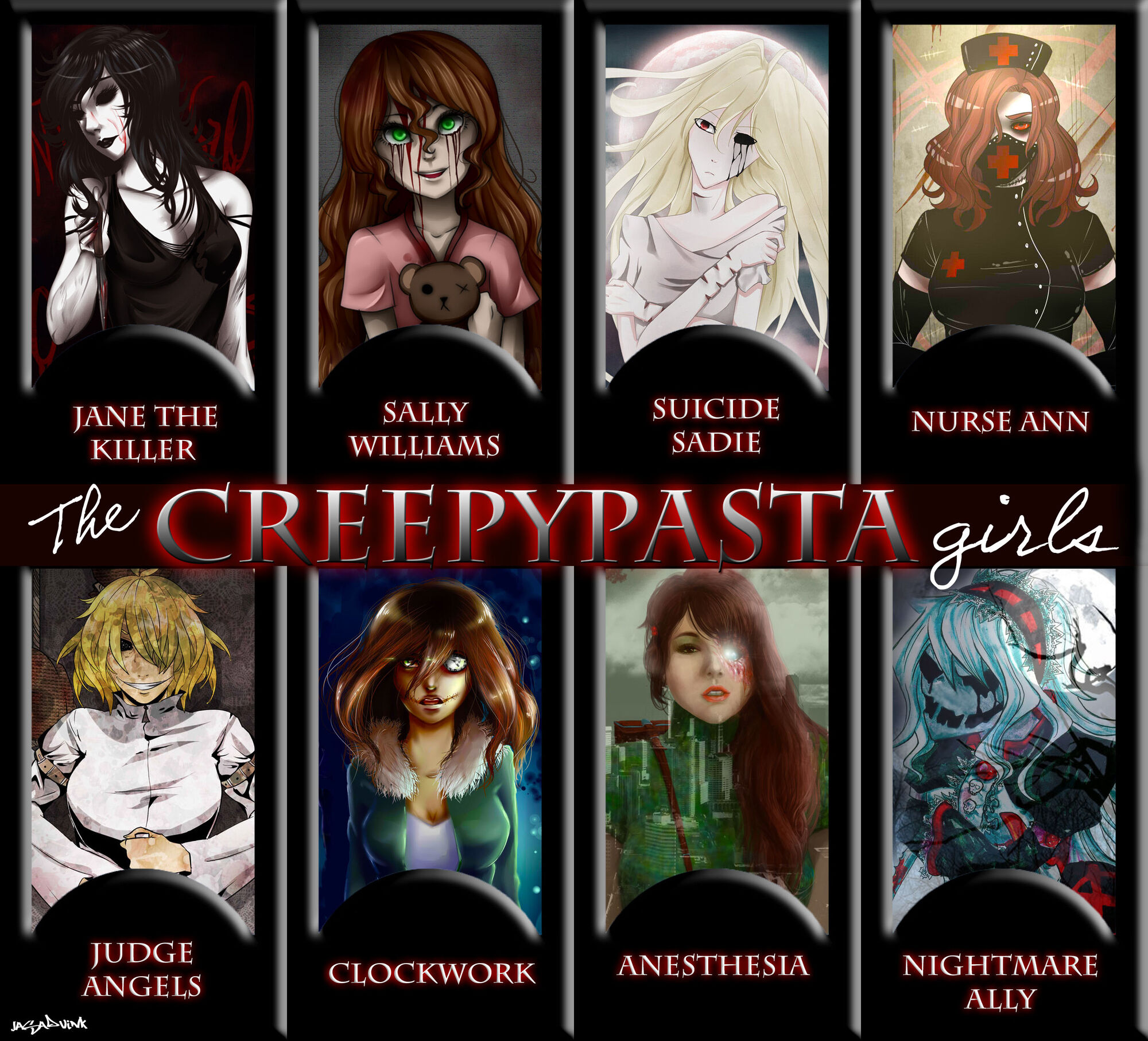 Bild - Creepypasta girls by jasdavink-d8skgqu.jpg | Deutsches