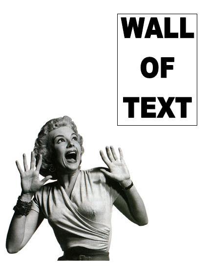 Image result for wall of text