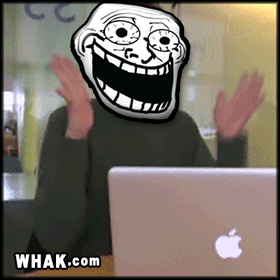 image troll face clapping