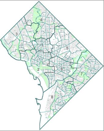 List Of Neighborhoods Of The District Of Columbia By Ward Public