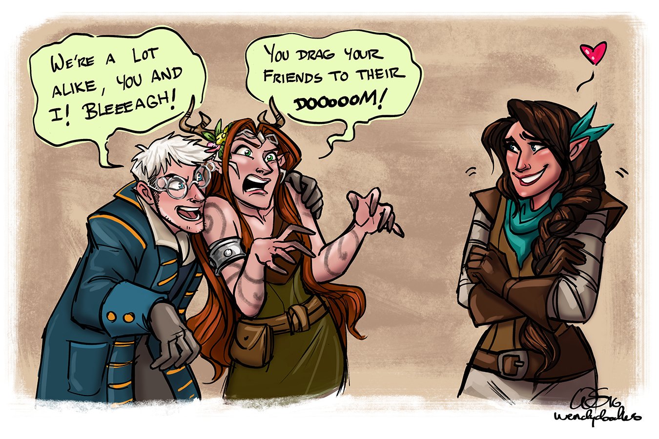 Image Episode 63 Percy And Keyleth Cheer Up Vex By Wendy Sullivan 