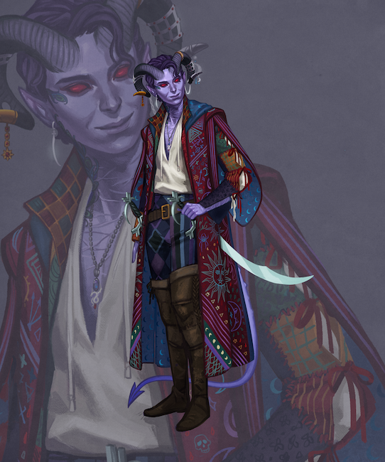 🎲 Critical Role - Mollymauk Tealeaf Minecraft Skin