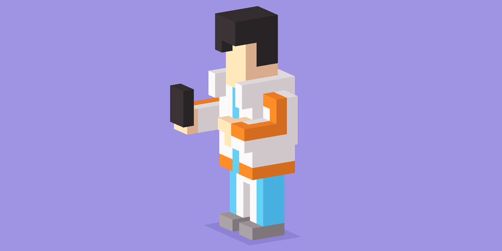 crossy road characters in game mouse pointer transparent background