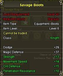 Knight Sav boots gold
