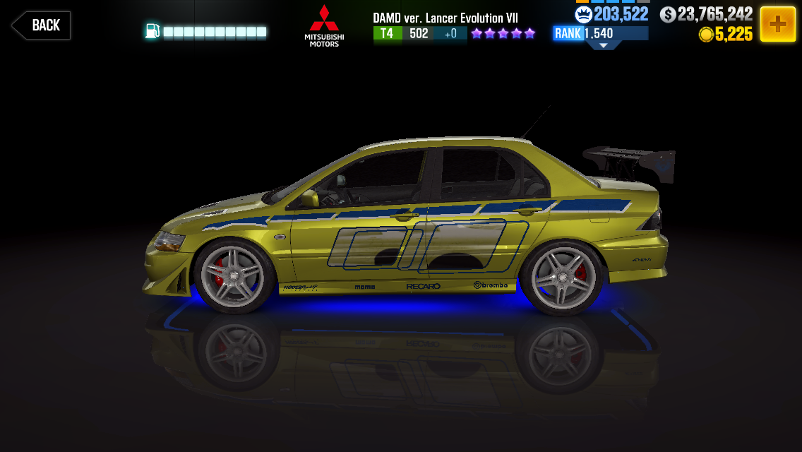 Mitsubishi Damd Ver Lancer Evolution Vii Csr Racing Wiki