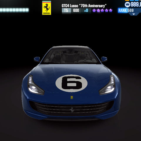 Ferrari Gtc4lusso Quot 70th Anniversary Quot Csr Racing Wiki
