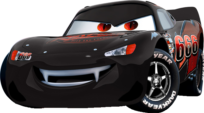 black lightning mcqueen car