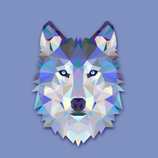 image abstract wolf head