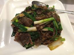 Sauteed mutton with scallion