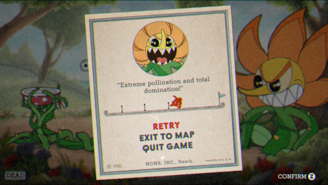 Imagen Pantalla de muerte Floral Fury fase 2.png Cuphead Wiki