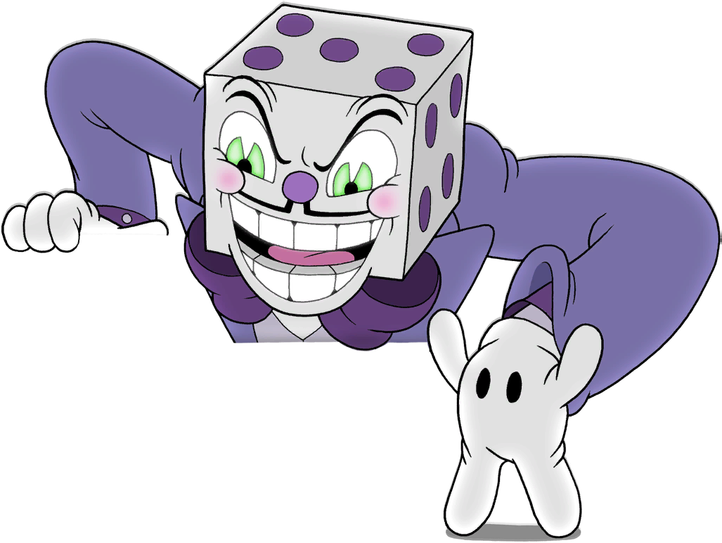 cuphead king dice battle drawing