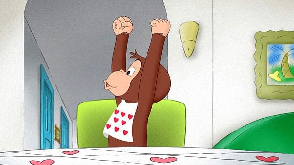 Happy Valentines Day Curious George