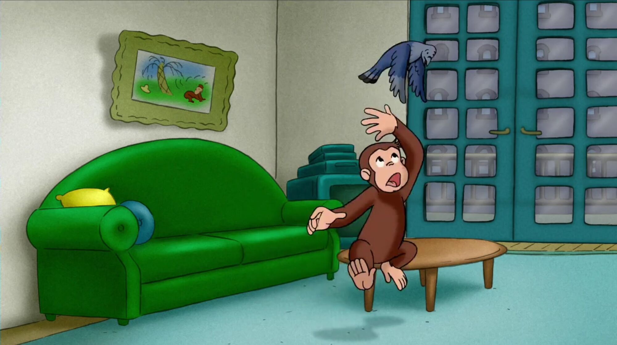 curious george living room