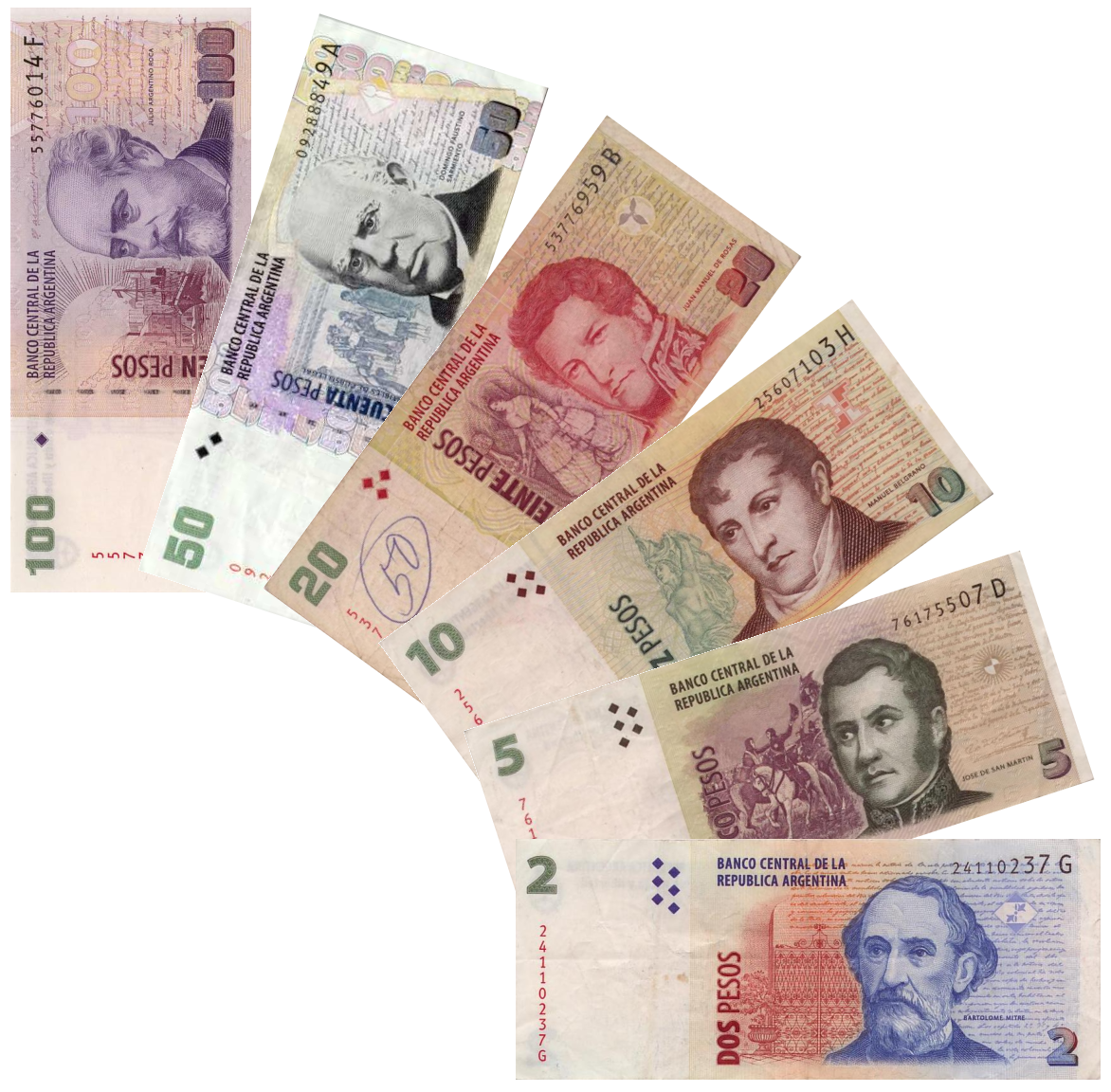 Image Argentine peso notes.png Currency Wiki FANDOM powered by Wikia