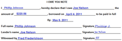 IOU example