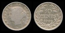 Liberia 10 cents 1906