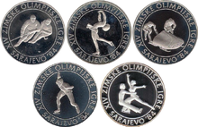 Yugoslavia 100 dinara 1984 Olympics series