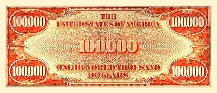 United States 100,000 dollar banknote | Currency Wiki | FANDOM powered