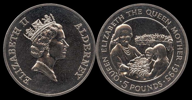 alderney 5 pound coin alderney 5 pound coin