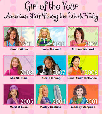 american girl dolls of the year pictures