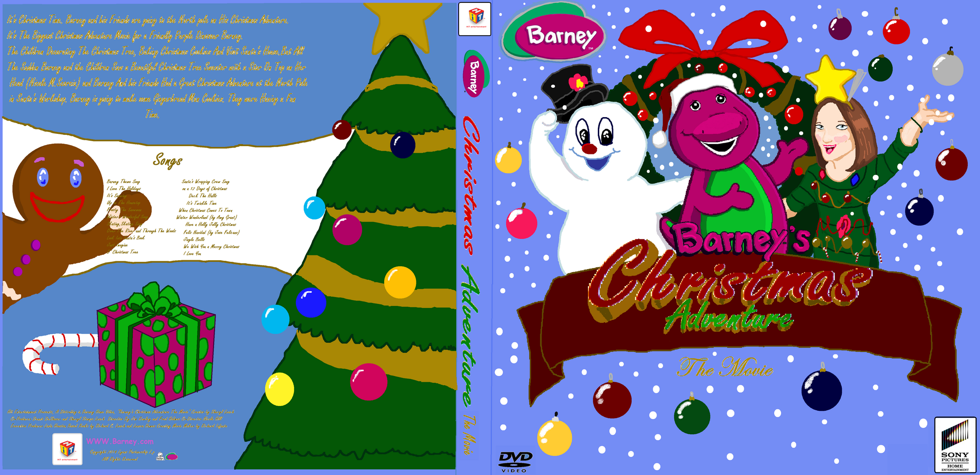 Image Barney s Christmas Adventure The Movie Cover Custom Barney Wiki