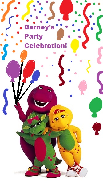 Barney's Party Celebration! (1997 Season 4 barneyallday version ...