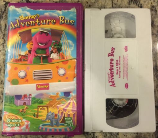 Image - Barney's Adventure Bus 2000 VHS tape in a purple ...