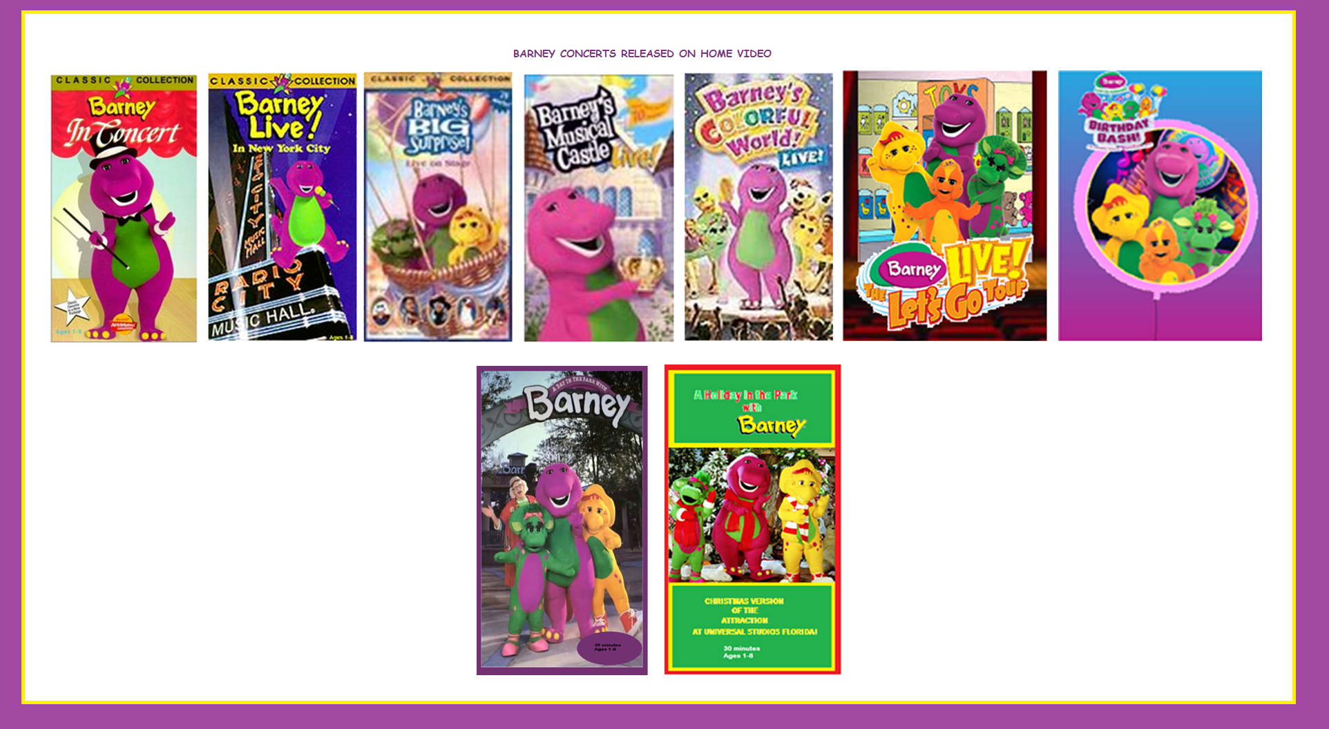 Image - Barney Concert Videos (Fake).png | Custom Time ...