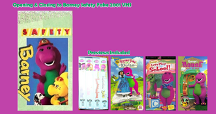 Opening and Closing to Barney Safety 2001 VHS | Custom ...