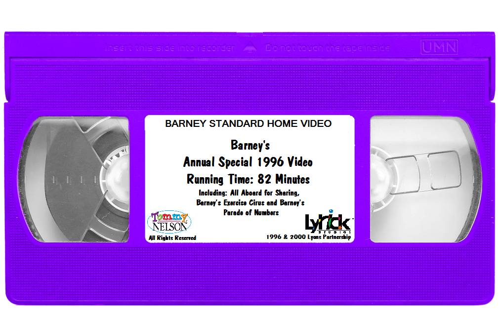 Opening and Closing to Barney's Annual Special 1996 Video ...