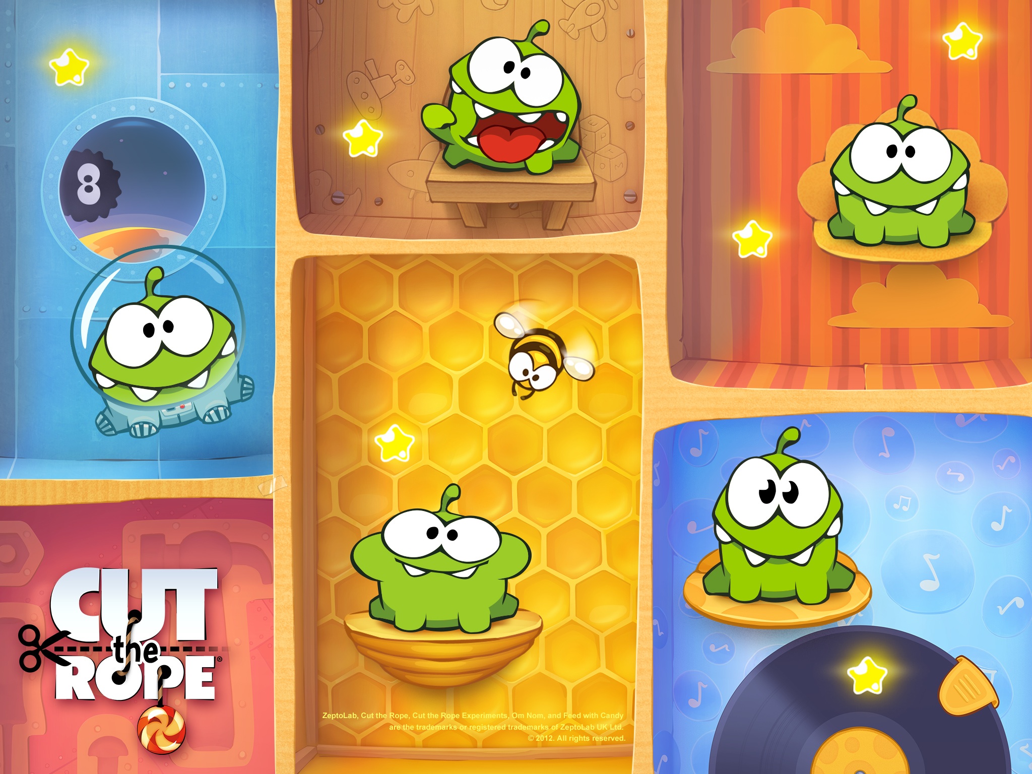 om nom cut the rope games