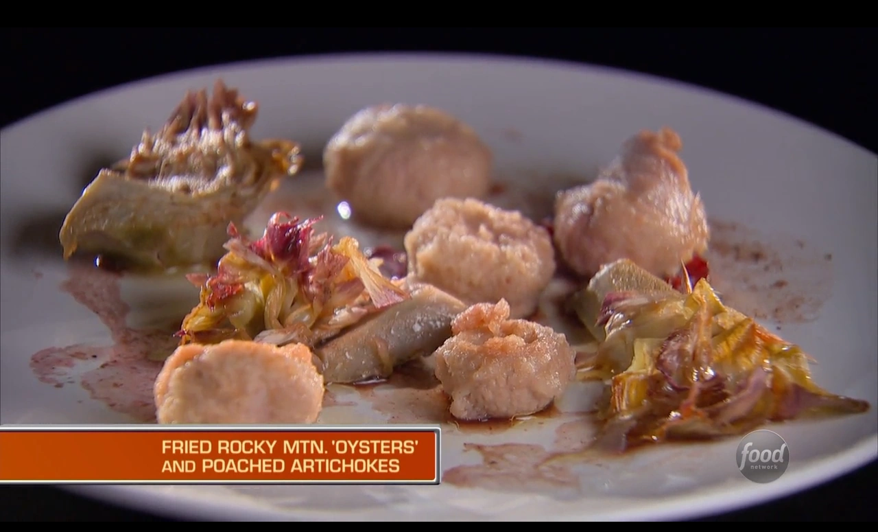 Image Tia's Fried Rocky Mountain Oysters with Cola Pomegranate