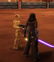 Jacen fighting on Geonosis