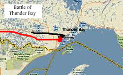 Battle of Thunder Bay battle map