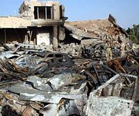 Bomb aftermath