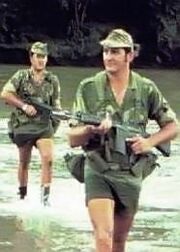 Rhodesian reservists on patrol
