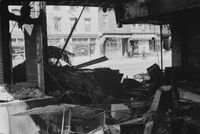 Explosion damage to office