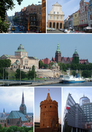 Collage of Szczecin
