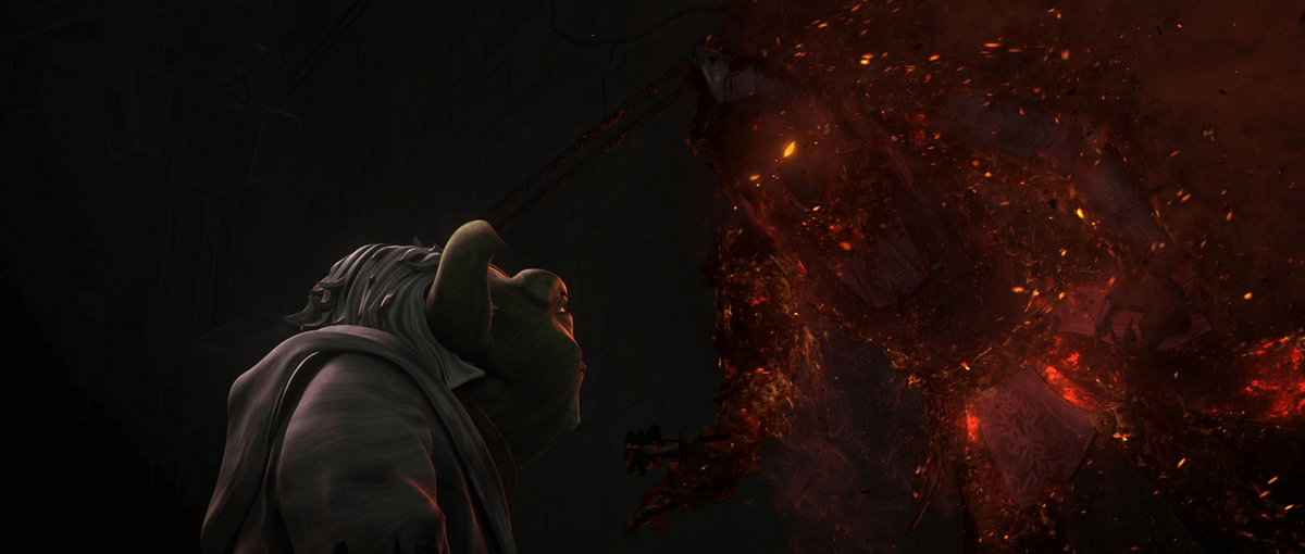 Yoda encounters a vision of Darth Bane in Star Wars The Clone Wars