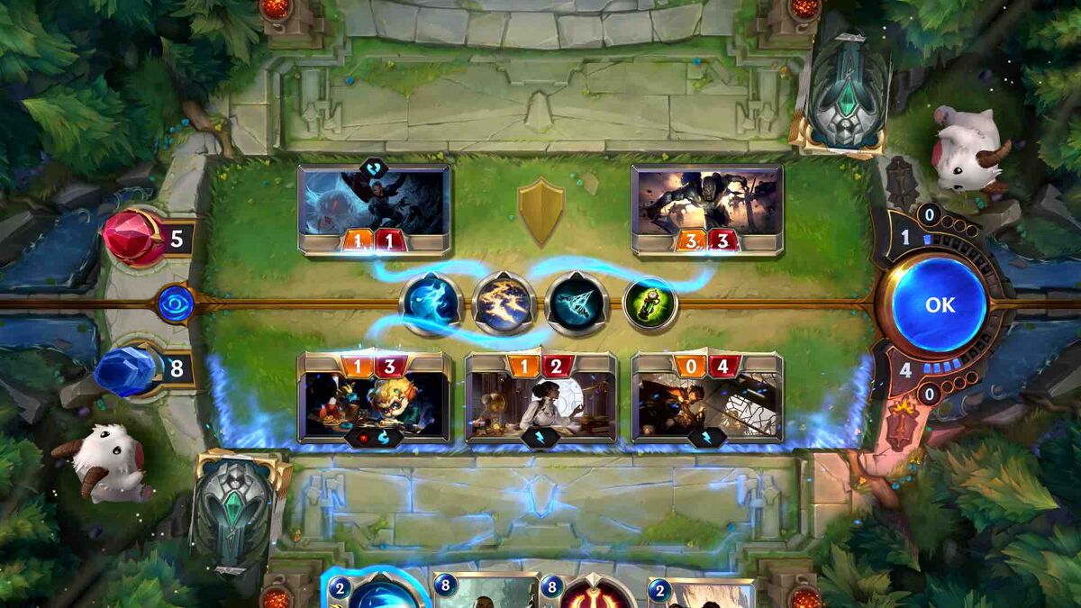 Legends of Runeterra gameplay.