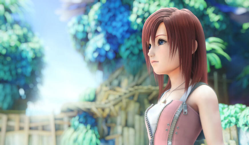 Kairi in the opening to Kingdom Hearts II