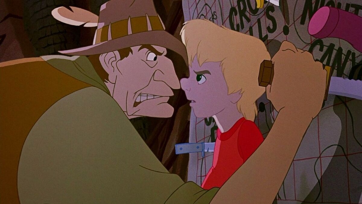 McLeach and Cody in The Rescuers Down Under