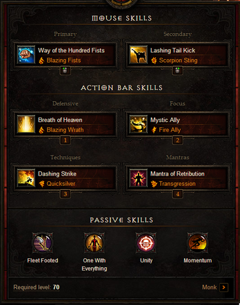 Monk dpsLIGHTNING